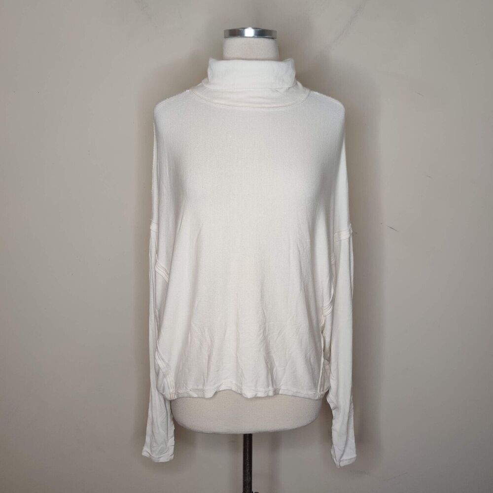 Free People We the Free White Oversize Stretch Top
